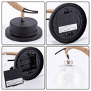 LED Table Lamp Hemp Rope Moon Desk Night Lamp for Bedroom (B Color Light) Newly