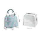 Cooler Lunch Box Portable Insulated Oxford Thermal Food Picnic Bags (Blue) Newly
