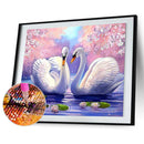 Two White Swans 5D Diamond Painting Embroidery DIY Cross Stitch Home Decor