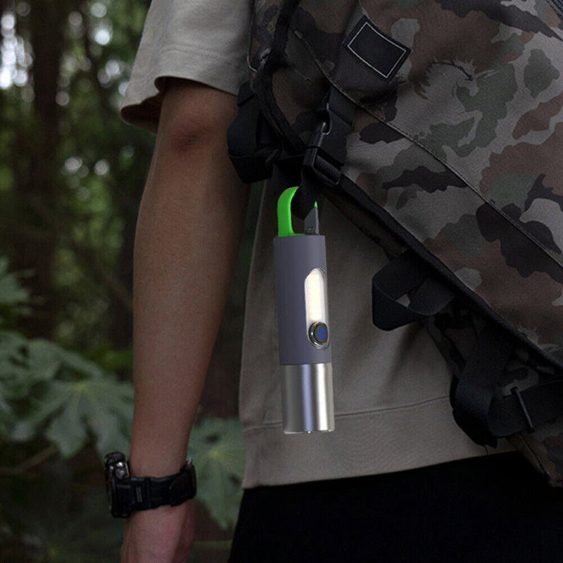 Xhp50+cob Flashlight Flashlight 1000lm Outdoor Flashlights USB 2 in 1 for Hiking