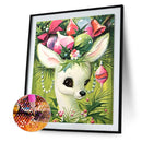 5D DIY Full Round Drill Diamond Painting Holiday Elk Rhinestone Artwork Kit