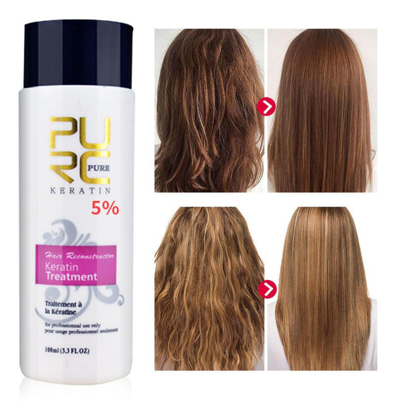 PURC 5% Brazilian Baked Oil Repair Dry and Dry Softener, Shiny Soft_