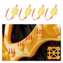 4pcs Car Tire Chains Anti-slip Snow Chains Easy Disassembly Auto Accessories