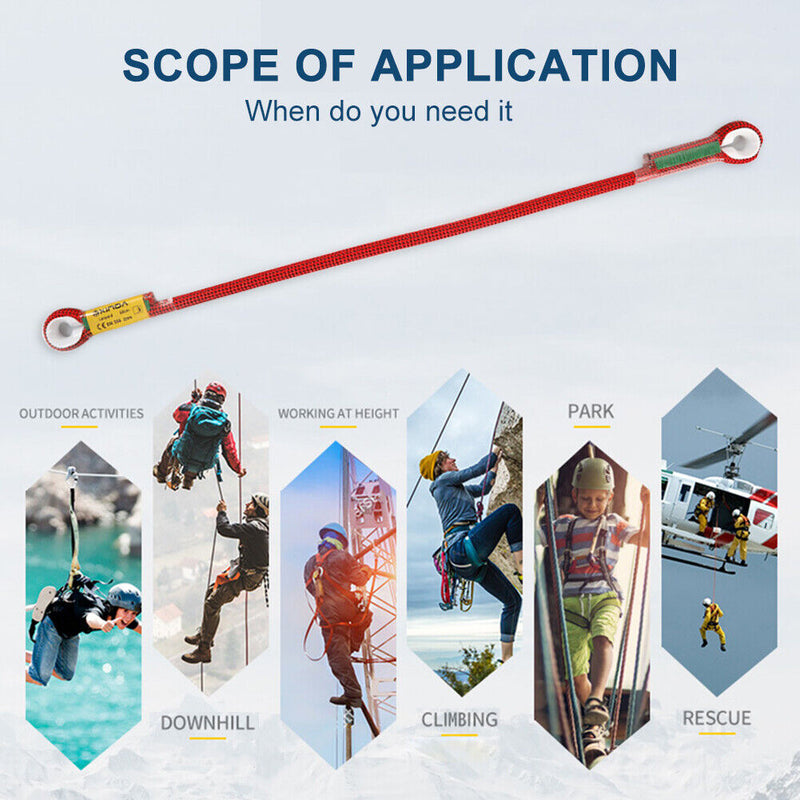 Oxtail Rope Downhill Protector Lanyard Safety Belt Outdoor Climbing Equipment