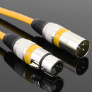 5.9ft DMX Stage DJ Cable  XLR 3Pin Male to Female Connector Wire (Yellow) Newly