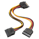Useful Y Splitter Professional SATA Adapter Male To 2 Female Power Cable