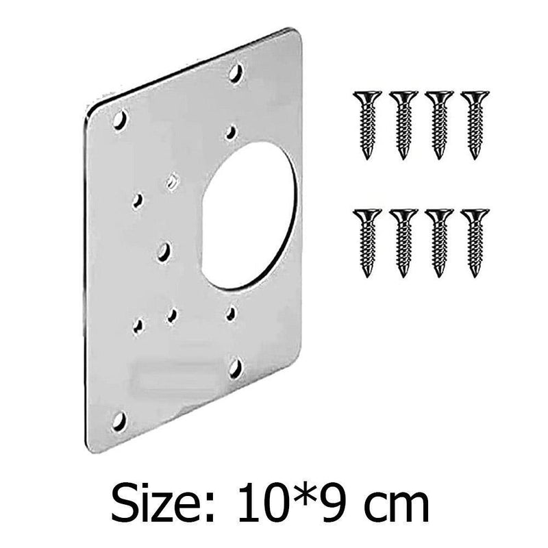 Cabinet Cupboard Furniture Drawer Window Steel Hinge Repair Plate Hardware