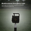 Mini Flashlight Keychain COB LED Pocket Work Light Corkscrew for Outdoor Camping