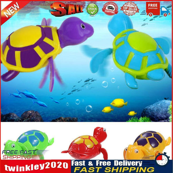 Wind-up Turtle Bath Time Animal Clockwork Floating Kid Baby Swimming Pool Newly
