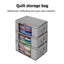 Non-woven Foldable Bag Large Capacity Waterproof Blanket Sorting Bags for Closet