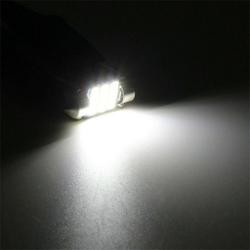 White 5730 10SMD COB Festoon Light Dome Lamp Car LED Reading Bulbs C5W For 4Pcs
