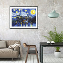 5D DIY Full Drill Diamond Painting Starry Night Cross Stitch Kits Bedroom Decor