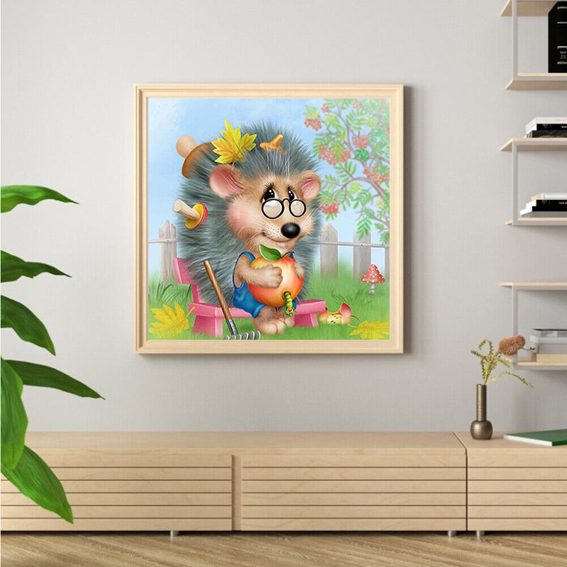 Diamond Painting Kit Hedgehog Full Round Rhinestone Wall Picture