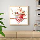 5D Rhinestone Pictures DIY Tea Time Full Round Drill Diamond Painting Craft Kit