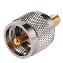 Asiproper PL259 UHF-J Male to SMA-K Female HF Coax Antenna Adapter