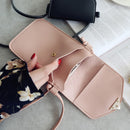 Leather Shoulder Messenger Bag Women Touch Screen Phone Pouch (Light Pink)