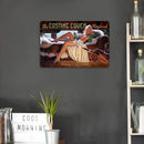 Car Sexy Lady Metal Plate Painting for Bar Pub Tin Plaques Wall Sign (A)