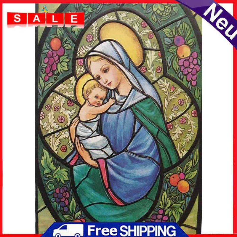 5D Warm Mother Child DIY Embroidery Full Round Drill Diamond Painting Ornaments