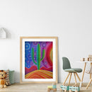 Diamond 5D Sunset Cactus Full Special Drill Rhinestone Picture