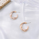 Fashion Alloy Spiral Stud Earrings Hanging Drop Earrings Female Jewelry