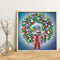 5D DIY Diamond Painted Christmas wreath Partial Special Rhinestone Set Newly