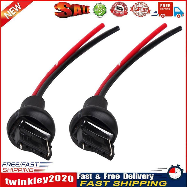 2pcs 7440 T20 Bulb Connector Male Adapter for Car Turn Signal Bulb Socket Newly
