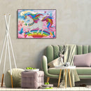 5D Special Shaped Diamond Painting Kit Rhinestone DIY Rainbow Horn Horse Newly