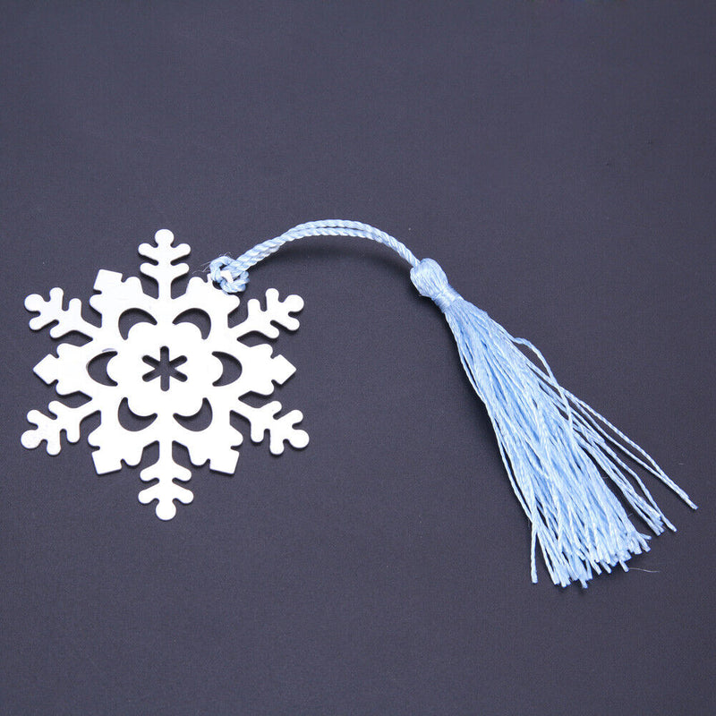 Snowflake Shape Tassel Bookmark Wedding Favor Bridal Shower Bridesmaid Gift