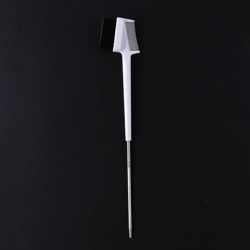 Beauty Double Sided Edge Control Hair Comb Steel Pin Tail Hair Brush Makeup T