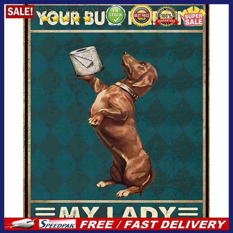 Napkin Dog Oil Paint By Numbers Kit DIY Frameless Drawing for Adults Home D