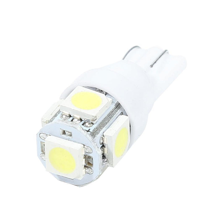 30Pcs T10 W5W 5SMD LED Bulb 5050 Car Auto Width Indicator Light (White)