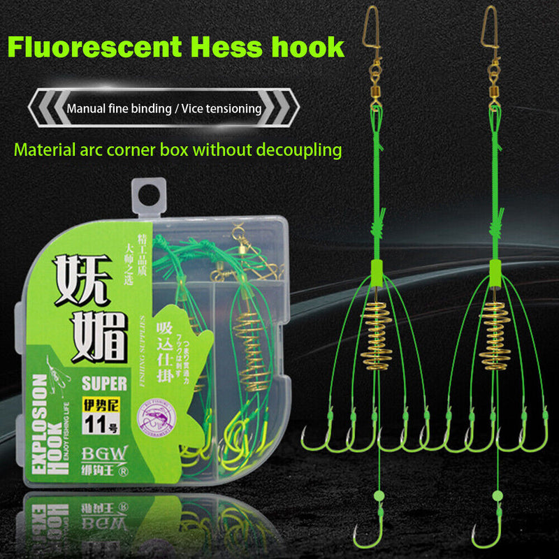 Barbed Fishing Hooks 4pcs Carp Fishhook Jig Set Carp Fishing Accessories Tackle