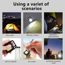 Multifunctional COB Inspection Lights Kit Portable Keychain Design with Bracket