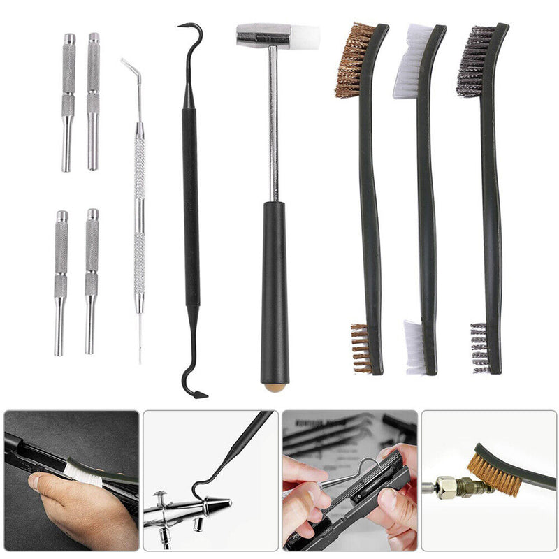 Universal Gun Barrel Cleaning Kit Gun Tube Cleaner Brushes Car Repairing Tool
