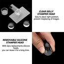 for Nail Nail Stamp Kit Clear Silicone Nail Stamper French Tip Nail Stamper
