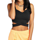 Sexy Women Cut-out Bustier Bralet Crop Top Corset Vest Blouse Tank S