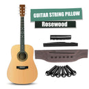Portable 6-String Guitar Bridge Pins Saddle Nut Set Acoustic Guitar Accessories
