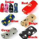 Cat  Puppy Dogs Warm Fleece Pet Blanket rug Paw Print Car Mat