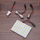 DC 12V T10 5050 48SMD LED Panel Car Interior White Light Festoon Dome Lamp Newly