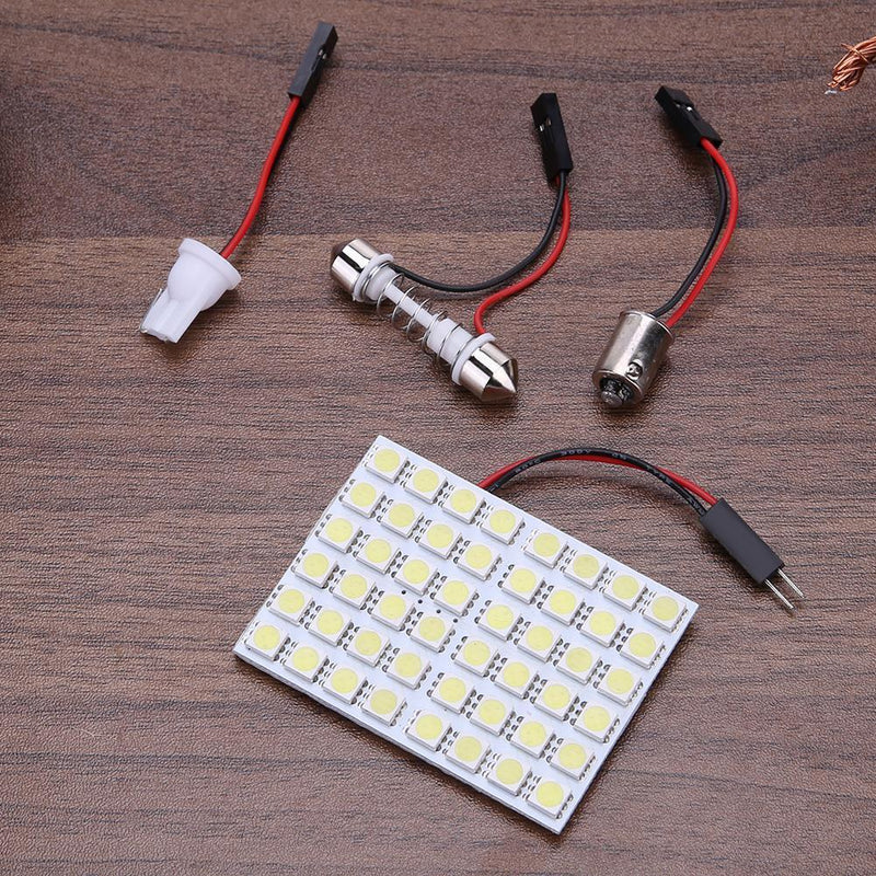 DC 12V T10 5050 48SMD LED Panel Car Interior White Light Festoon Dome Lamp Newly