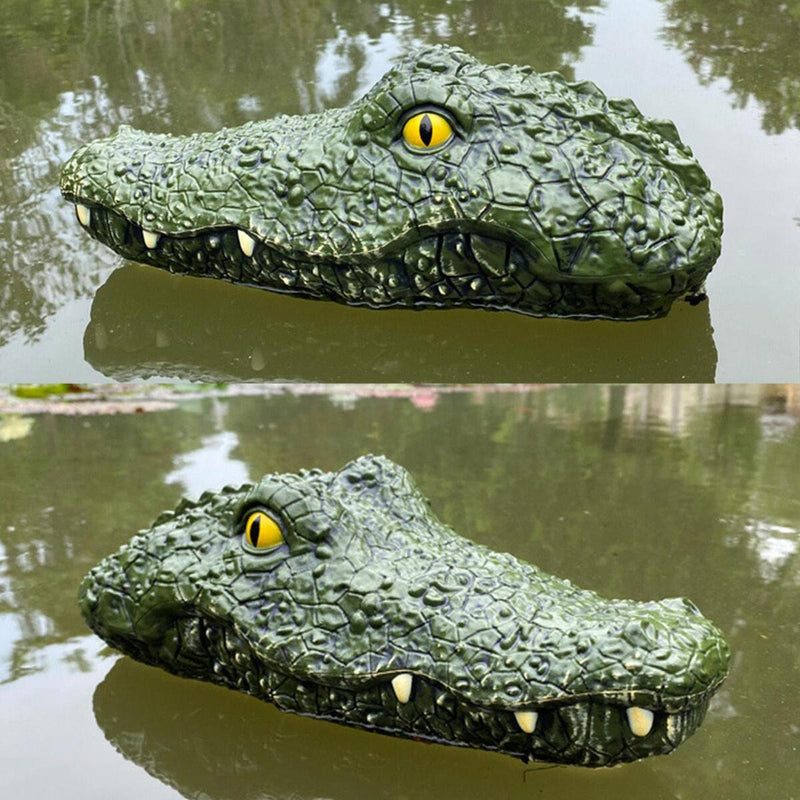 Simulation Crocodile Head 2.4G RC Boat Remote Control Electric Toys#