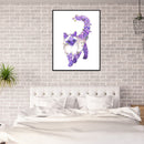 DIY Full Drill Round Diamond Painting Flower Animal Full Drill for Wall Artcr