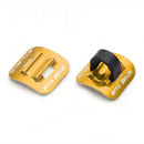 5pcs Bike Brake Cable Guide Clips Aluminium Alloy C Buckles Clamp (Yellow)