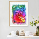 Diamond Painting Colored Butterflies Full Round Drill Picture of Rhinestone K