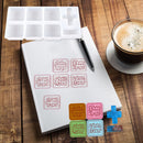 DIY Crystal Epoxy English Greetings Word Silicone Stamp Mold Manual Crafts Gifts