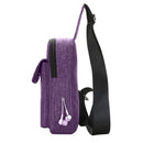 Men/Women Canvas Chest Packs Casual Crossbody Shoulder Sling Bag(Purple)