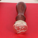 Retro Rose Pattern 26 Letter A-Z Alphabet DIY Wax Seal Stamp with Handle(F)