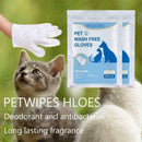 Pet No washing glove Pet Cleaning Gloves For Cats Supplies Dog Pet 45g I4C1 J6F2