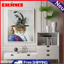 Cat Pattern Oil Paint By Number Kit Rimless Drawing Picture Wall Decoration