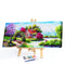 Cabin in Woods Oil Paint By Numbers Canvas Picture DIY Home Decoration Gift